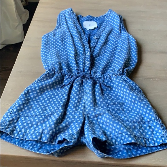 Hei Hei Anthropologie Chambray Linen Romper - Picture 2 of 16